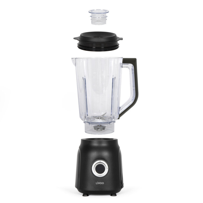 Blender 1,5 L Livoo – noir et transparent