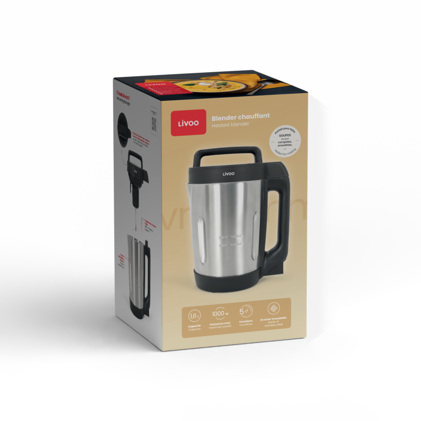 Blender chauffant à soupe Livoo