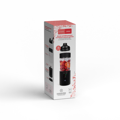 Blender portable puissant Smoothies & boissons glacées – Livoo x Marmiton