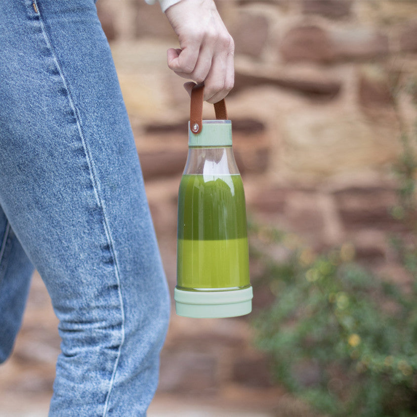 Blender portable Livoo – matcha et transparent, 1500mAh, 300 ml (réf. DOP241M)