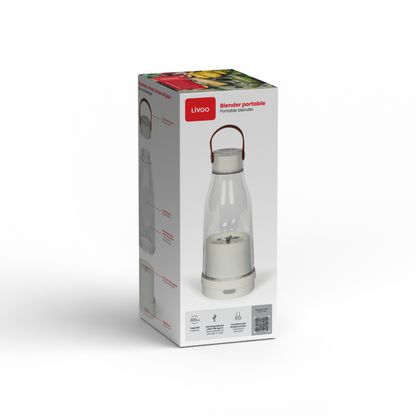 Blender portable Livoo – blanc et transparent