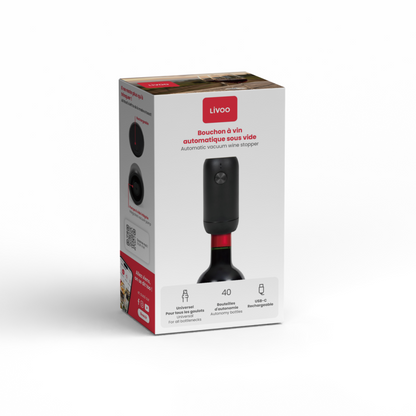 Bouchon à vin automatique sous vide Livoo