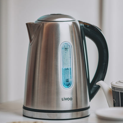 Bouilloire en acier inoxydable 1,7 L Livoo – gris