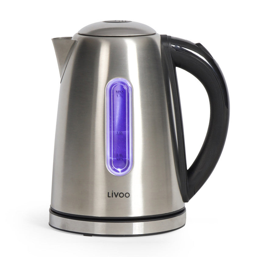 Bouilloire en acier inoxydable 1,7 L Livoo – gris