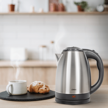 Bouilloire en acier inoxydable 1,8 L Livoo