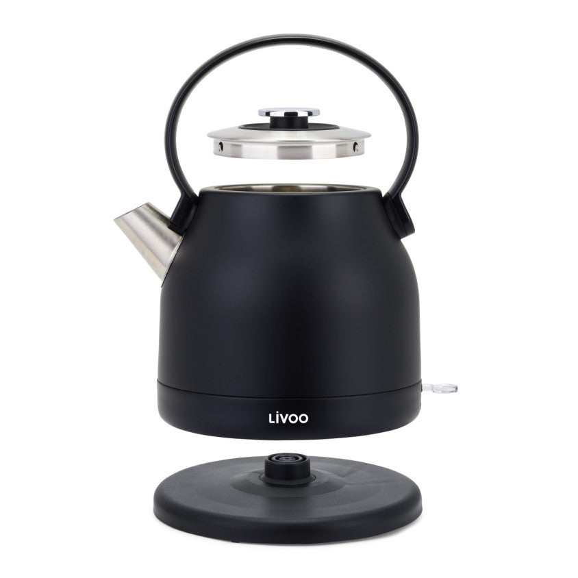Bouilloire rétro 1,5 L Livoo – noir