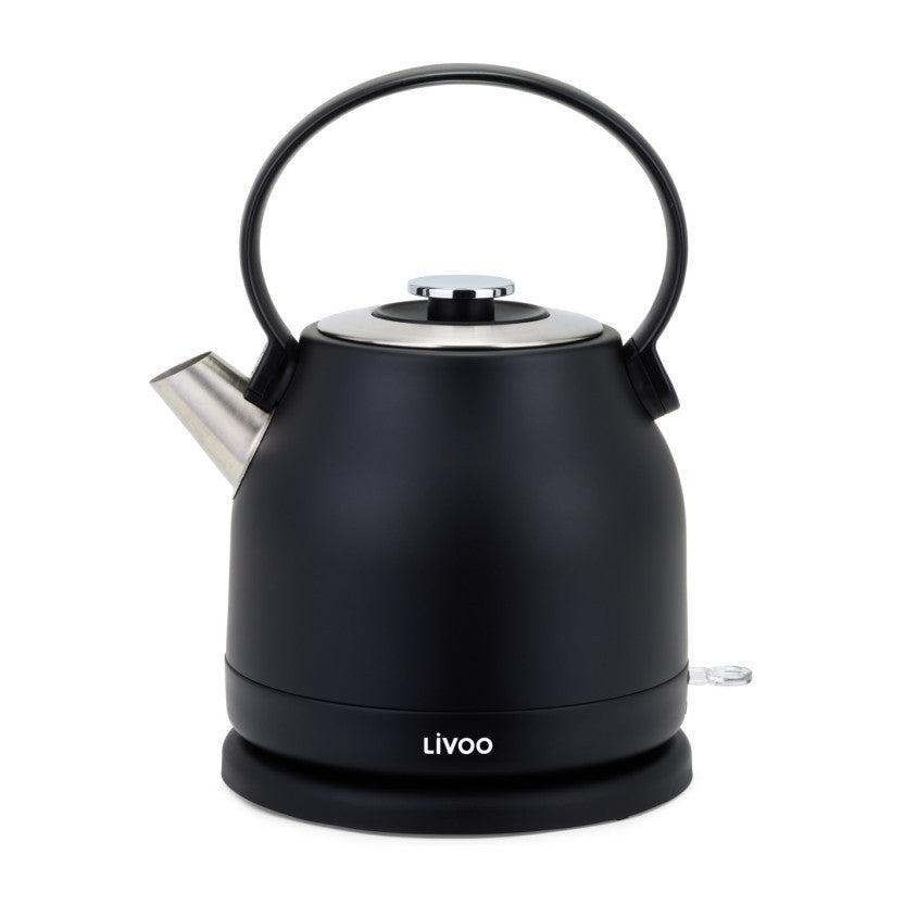 Bouilloire rétro 1,5 L Livoo – noir