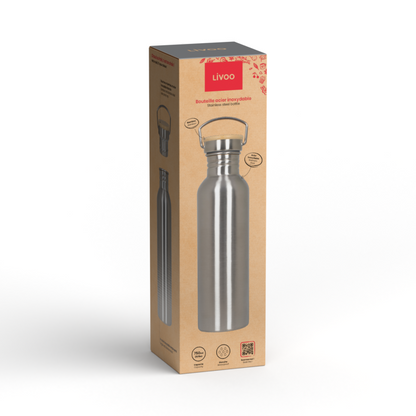Bouteille acier inoxydable 750 ml Livoo