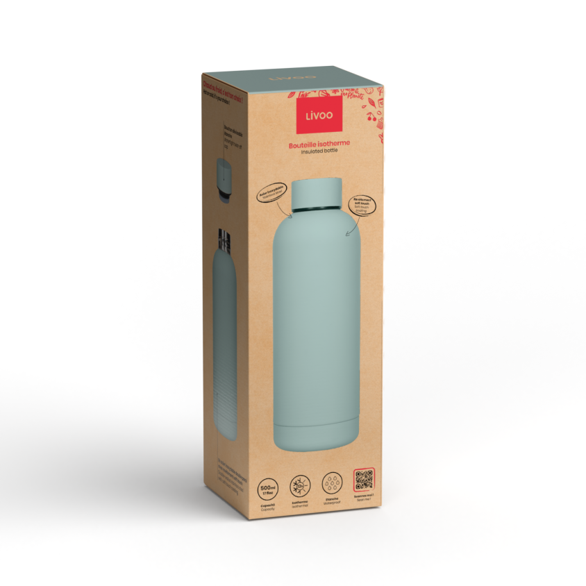 Bouteille isotherme 500 ml Livoo – vert