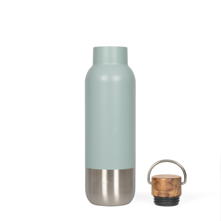 Bouteille isotherme recyclé 650 ml Livoo – vert