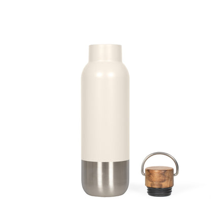 Bouteille isotherme recyclé 650 ml Livoo – crème