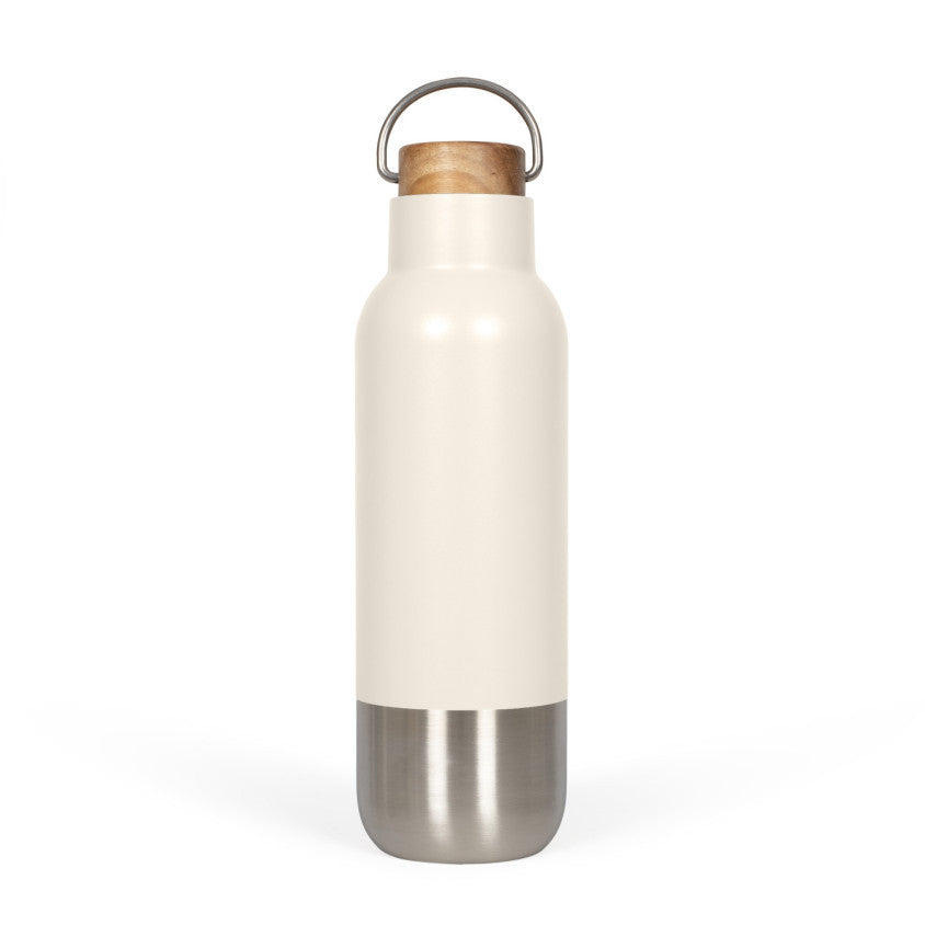 Bouteille isotherme recyclé 650 ml Livoo – crème