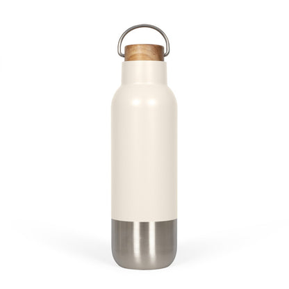 Bouteille isotherme recyclé 650 ml Livoo – crème