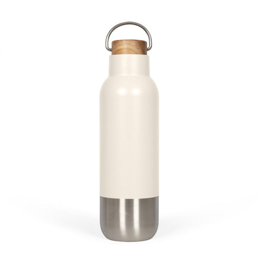 Bouteille isotherme recyclé 650 ml Livoo – crème