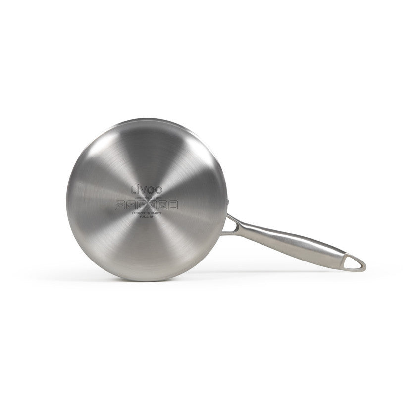 Brigade - Casserole en acier inoxydable 16 cm Livoo