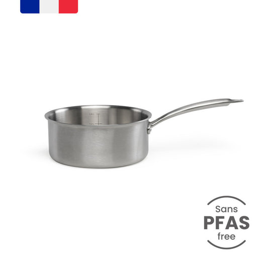 Brigade - Casserole en acier inoxydable 18 cm Livoo
