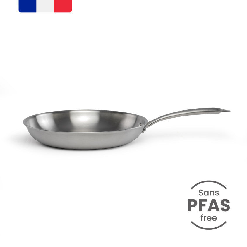 Brigade - Poêle en acier inoxydable 24 cm Livoo