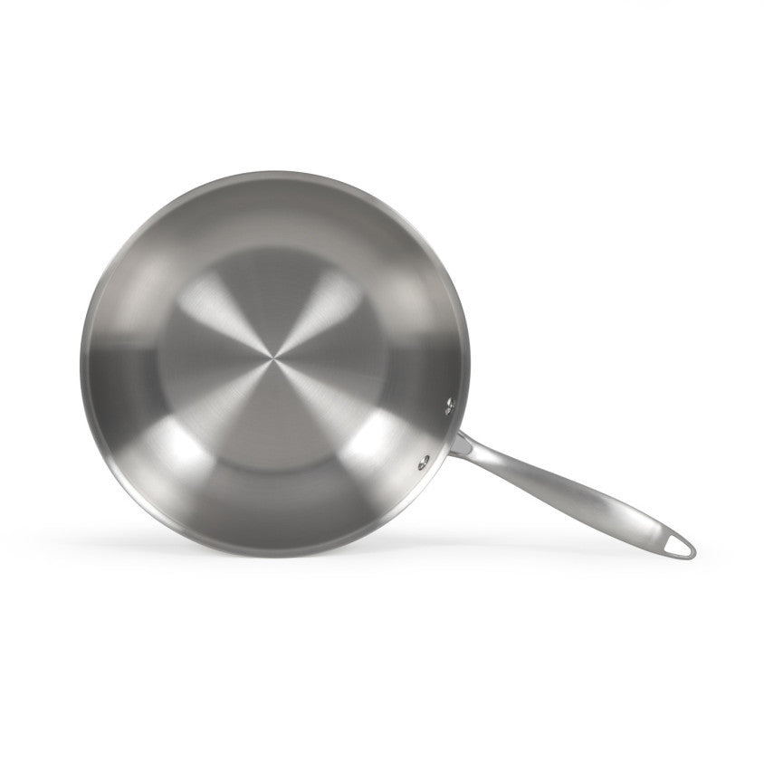 Brigade - Wok en acier inoxydable 28 cm Livoo