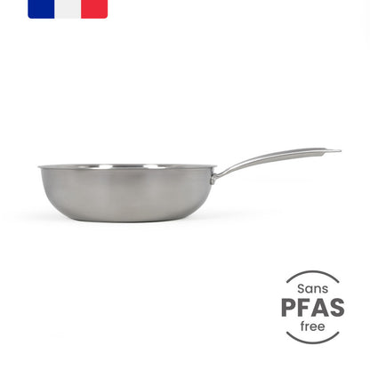 Brigade - Wok en acier inoxydable 28 cm Livoo
