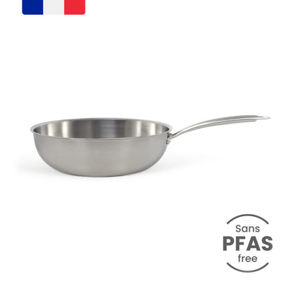 Brigade - Wok en acier inoxydable 28 cm Livoo