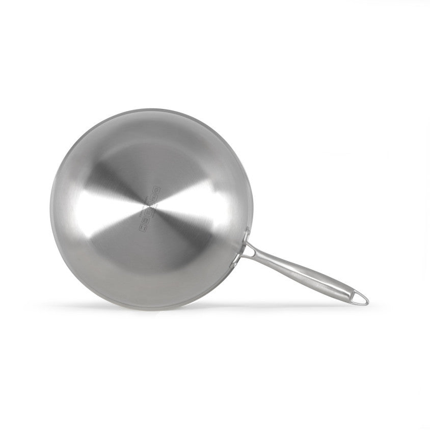 Brigade - Wok en acier inoxydable 28 cm Livoo