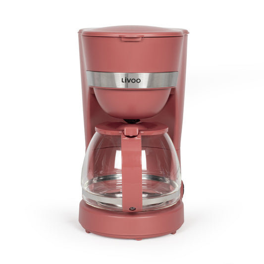 Cafetière électrique Livoo – rouge chili, 750 W, 1,25 L
