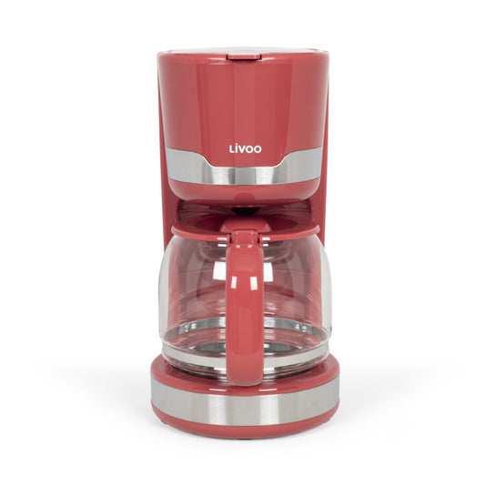 Cafetière électrique Livoo – rouge chili, 1000 W, 1,5 L