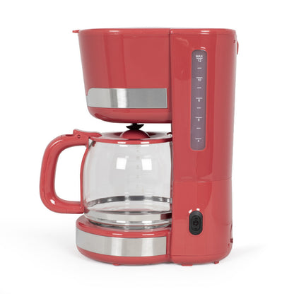 Cafetière électrique Livoo – rouge chili, 1000 W, 1,5 L