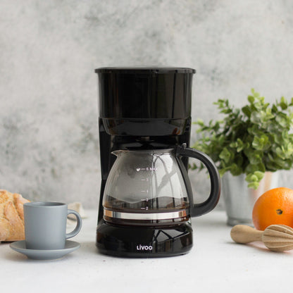 Cafetière électrique Livoo – noir, 600 W, 0,75 L