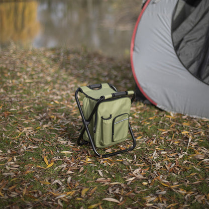 Chaise sac à dos isotherme Livoo – vert et noir