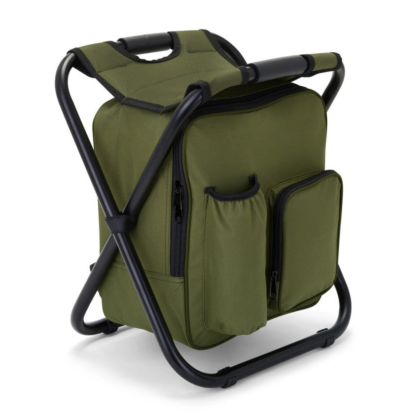 Chaise sac à dos isotherme Livoo – vert et noir