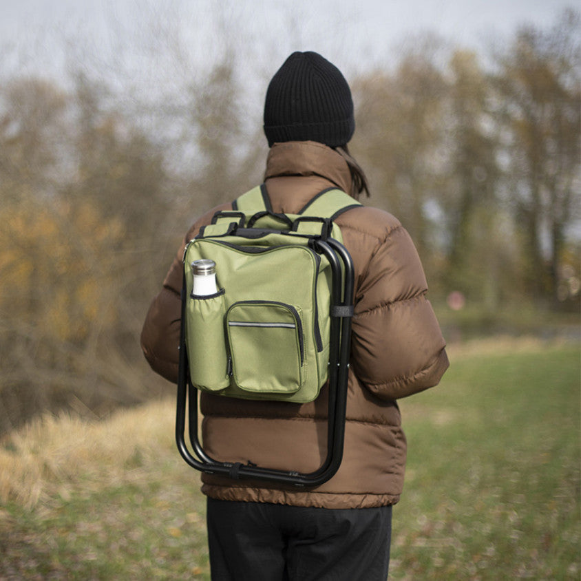 Chaise sac à dos isotherme Livoo – vert et noir