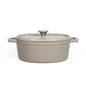 Cocotte ovale en fonte Livoo – gris