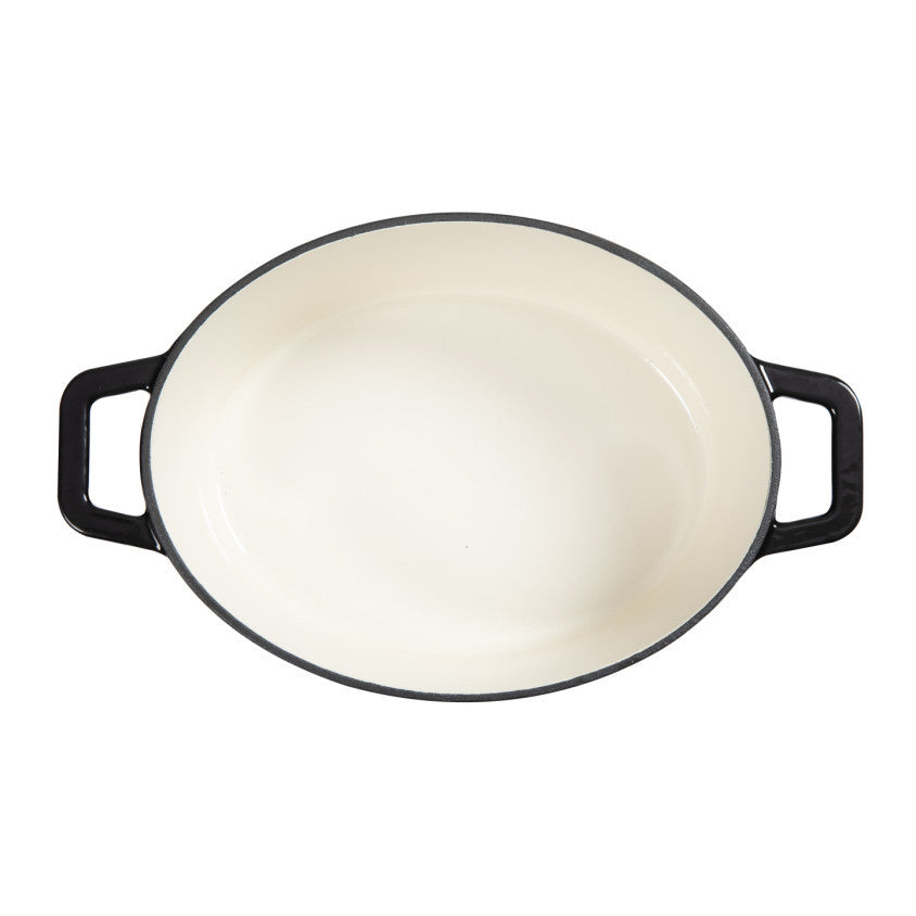 Cocotte ovale en fonte Livoo – noir