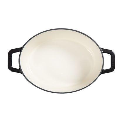 Cocotte ovale en fonte Livoo – noir