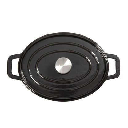 Cocotte ovale en fonte Livoo – noir