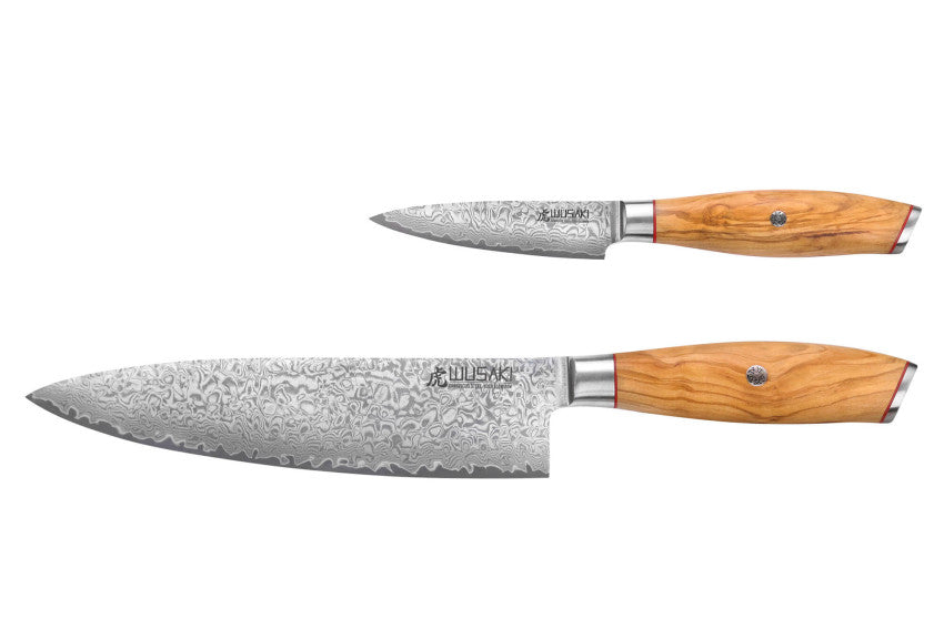 Coffret Wusaki Fujiko 10CR – 2 couteaux : chef 20 cm + office 9 cm