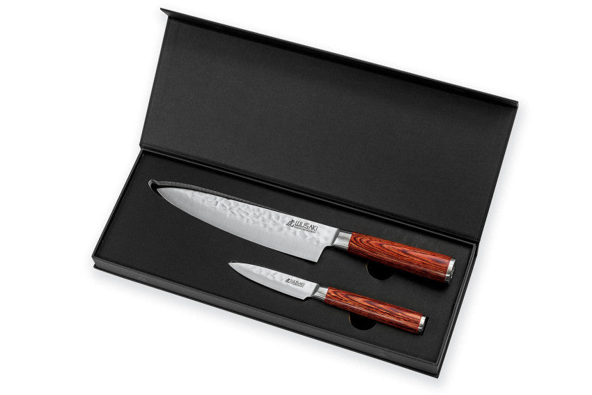 Coffret Wusaki Pakka X50 – 2 couteaux : chef 20 cm + office 9 cm