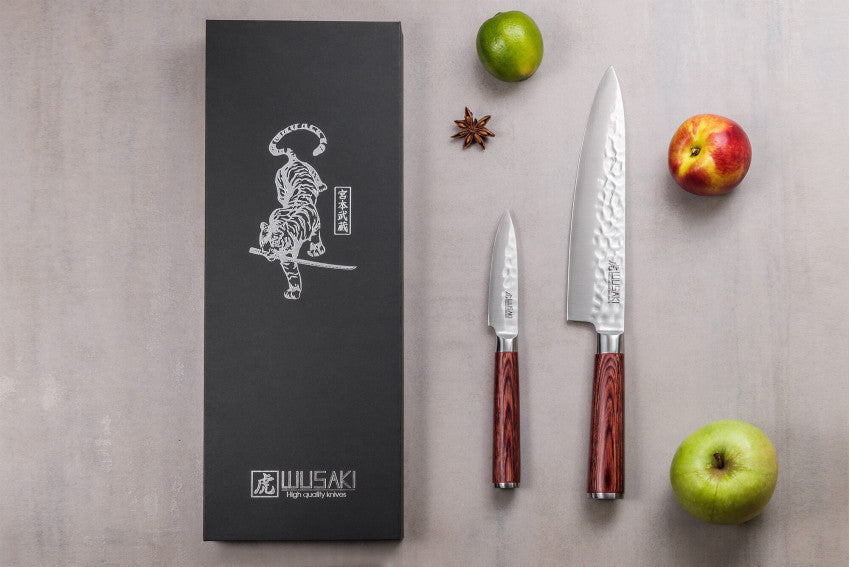 Coffret Wusaki Pakka X50 – 2 couteaux : chef 20 cm + office 9 cm