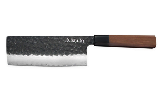 Couteau à légumes Nakiri 17 cm Sayuto Séquoia San Mai