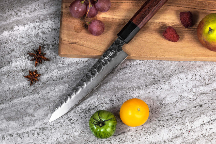Couteau universel 13,5 cm Sayuto Séquoia San Mai