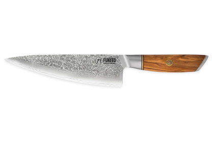 Couteau de chef 21 cm Fukito Olive Damas 14Cr