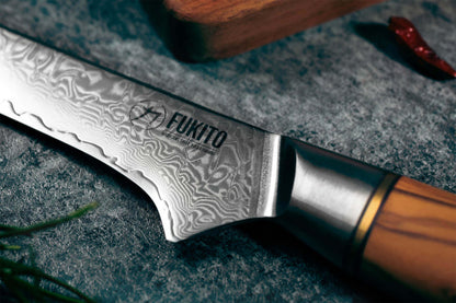 Couteau à désosser 15 cm Fukito Olive Damas 14Cr