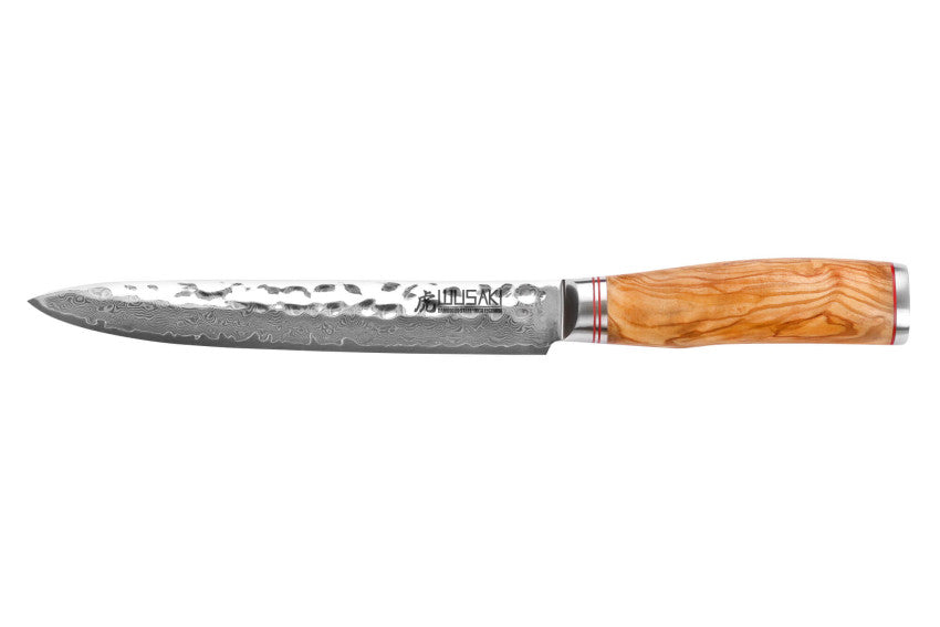 Couteau à découper 20 cm Wusaki Damas Olive 10CR