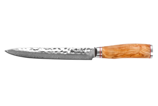 Couteau à découper 20 cm Wusaki Damas Olive 10CR