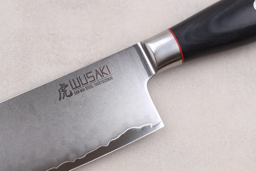 Couteau à légumes Nakiri 17 cm Wusaki Fujiko Black 10CR