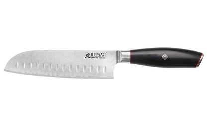 Couteau Santoku 18 cm Wusaki Fujiko Black 10CR