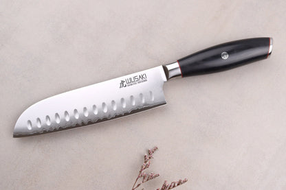 Couteau Santoku 18 cm Wusaki Fujiko Black 10CR