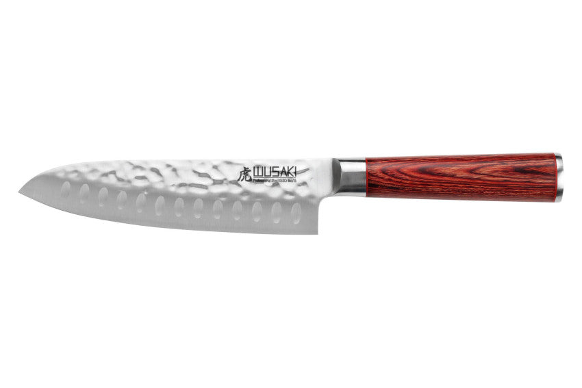 Couteau Santoku 17 cm Wusaki Pakka X50