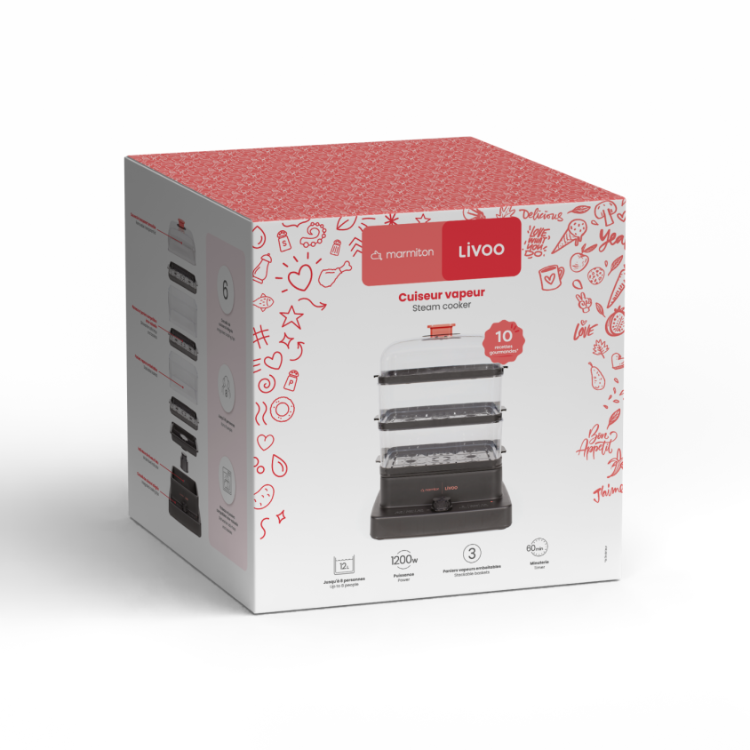 Cuiseur vapeur - Livoo x Marmiton